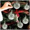 12 Glass Ball Christmas Ornaments Christmas Hanging Ornament in Clear Shiny Iridescent Clear Glass Christmas Tree Ball Bauble Blown Glass Balls (2.36 in, 2.76 in) for Party Decoration